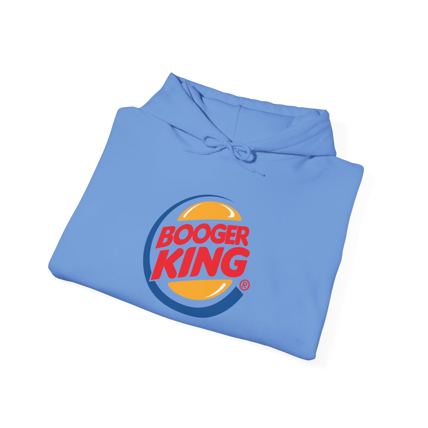 Parody Logo Series "Booger King" Graphic - Funny Unisex Heavy Blend™ Hooded Sweatshirt - Riff Raff Wear