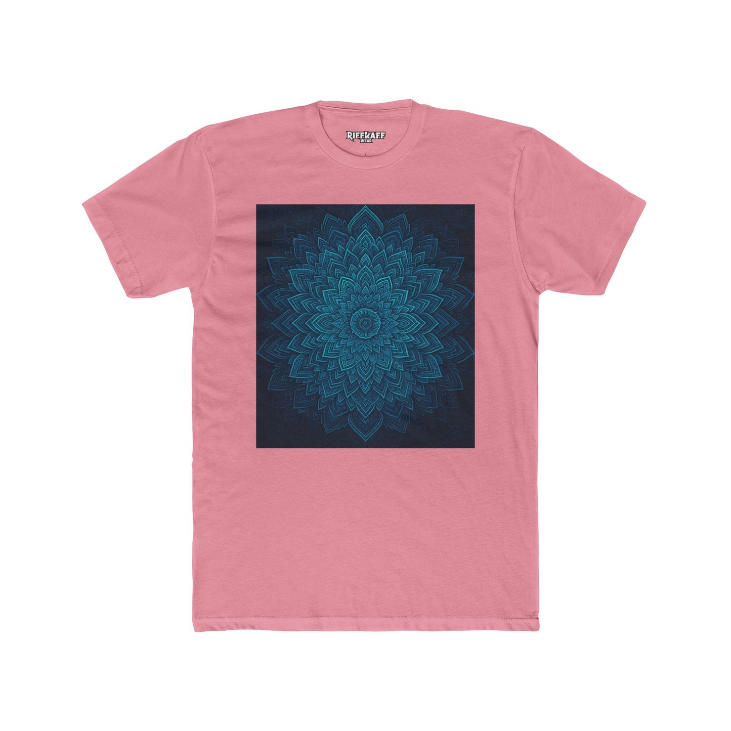 Meditative Floral Unisex Cotton Crew Tee - Relaxing Design for Mindfulness - Riff Raff Wear