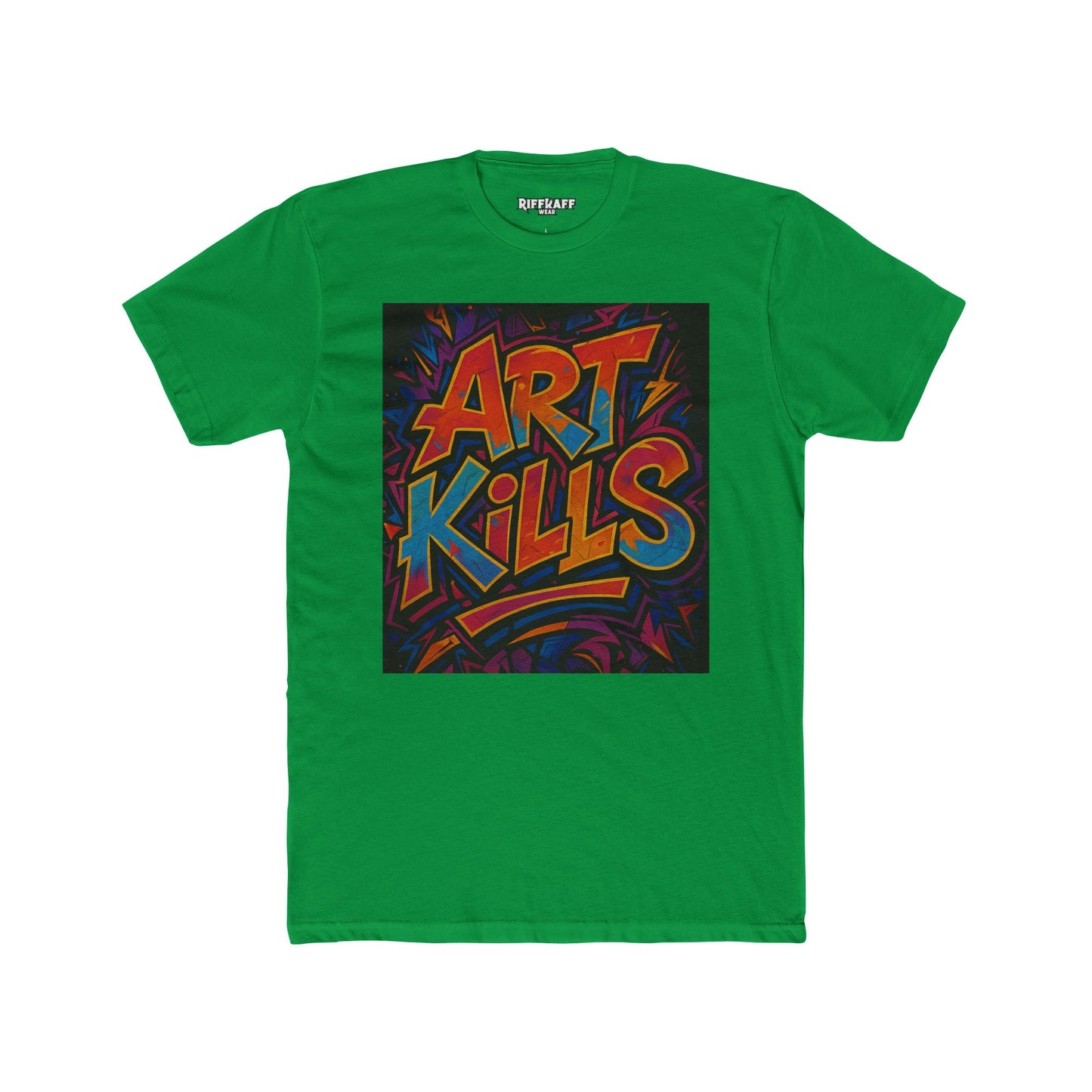 Art Kills Unisex Cotton Crew Tee - Creative Expression T-Shirt - Riff Raff Wear