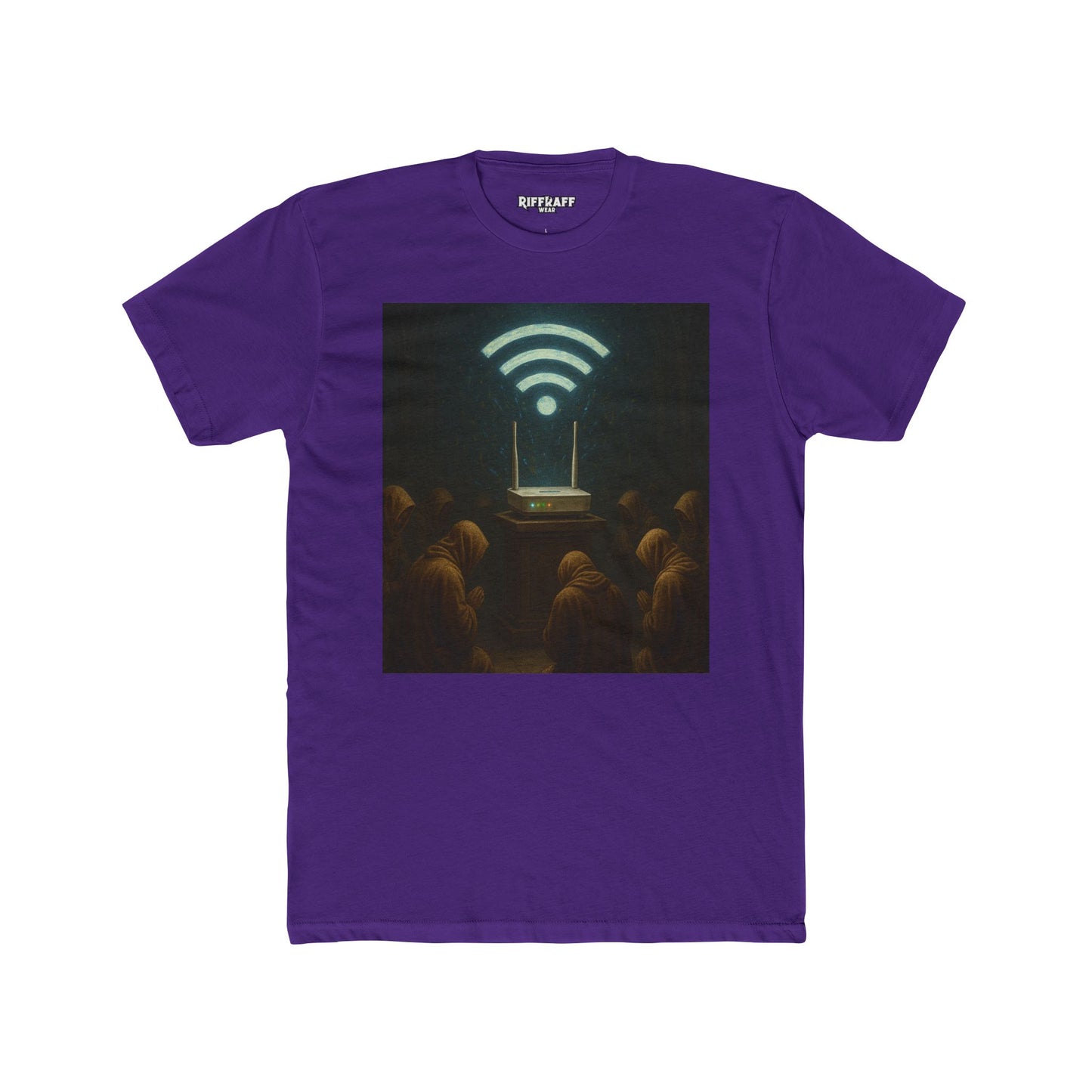 Mystical WiFi Connection Unisex Cotton Crew Tee - Riff Raff Wear