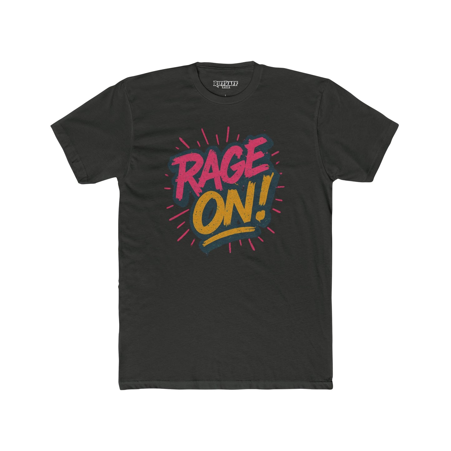 Rage On! Unisex Cotton Crew Tee - Bold Graphic T-Shirt for Casual Wear