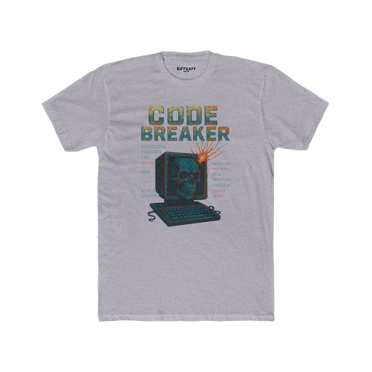 Unisex Cotton Crew Tee - Code Breaker Graphic Tee for Tech Lovers