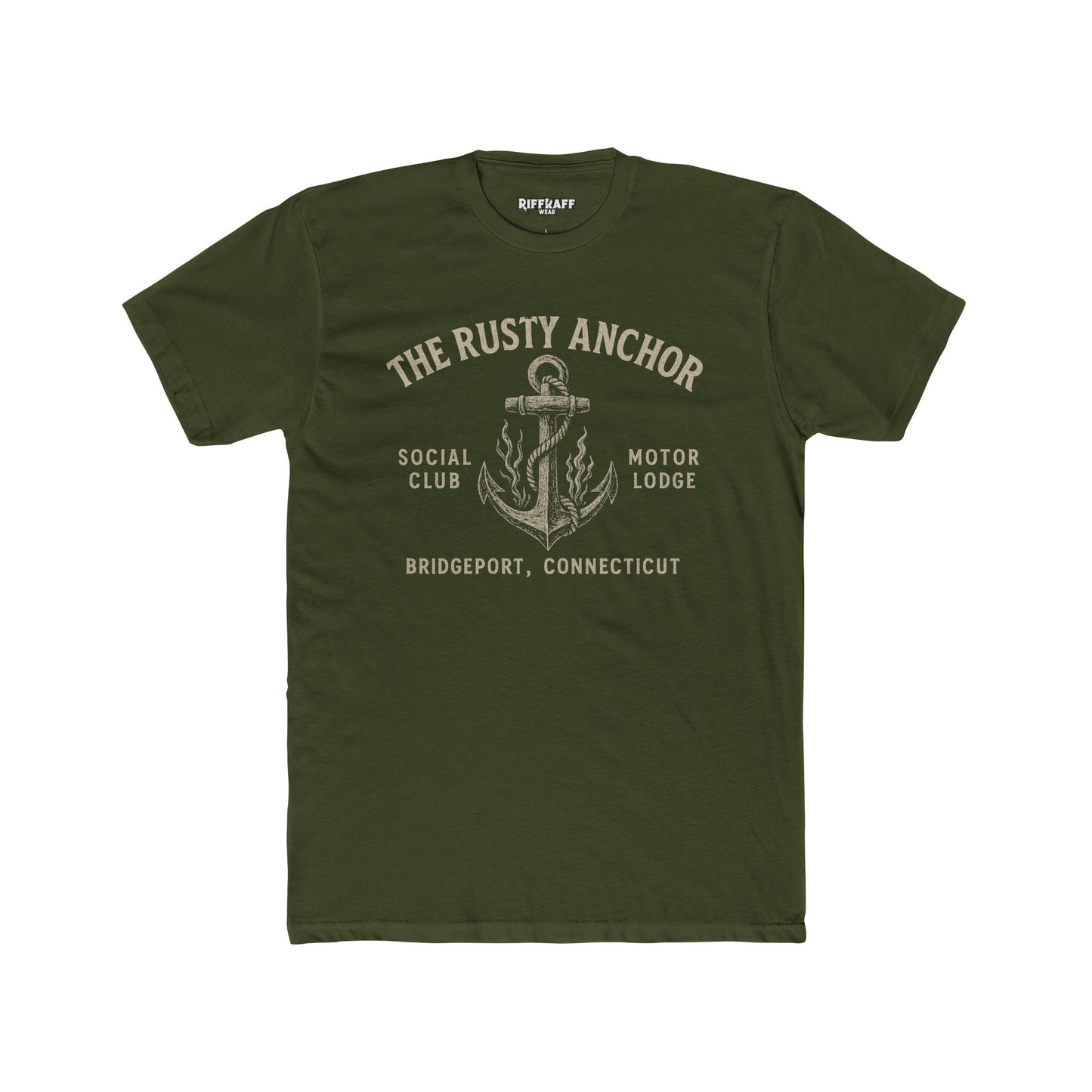 Rusty Anchor Unisex Cotton Crew Tee - Fun Nautical Humor Tee for Beach Lovers - Riff Raff Underground