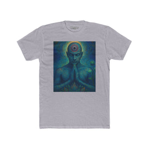 Meditative Unisex Cotton Crew Tee Zen Art Design - Riff Raff Wear