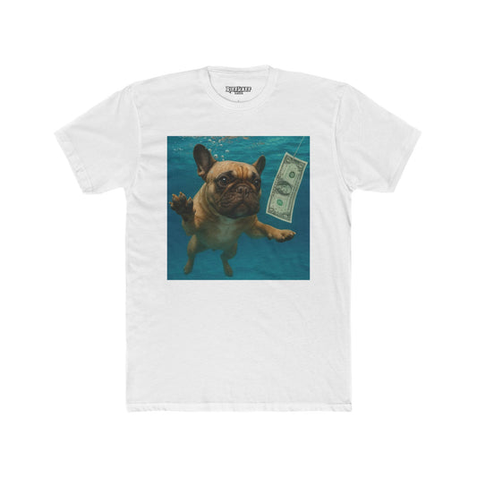 Funny Dog in Water Unisex Cotton Crew Tee - Riff  Raff Wear