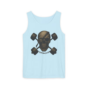 Skull Weightlifting Tank Top for Fitness Enthusiasts - Riff Raff Wear