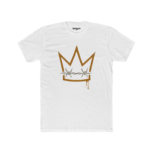 Crown Barbed Wire Unisex Cotton Crew Tee Casual Streetwear  - Riff Raff Wear