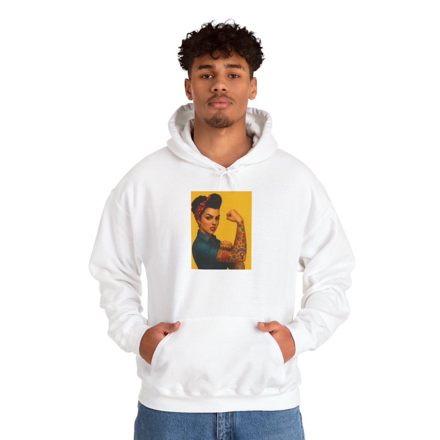 Empowering Feminist Hoodie | Unisex Heavy Blend™ Sweatshirt - Riff Raff Wear