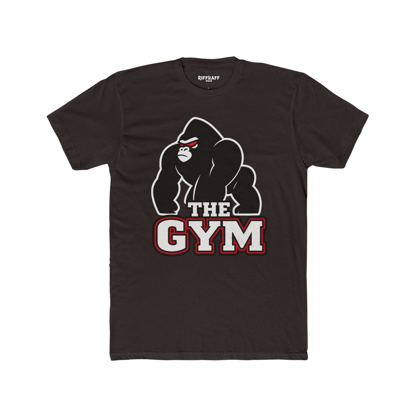 Gym Gorilla Unisex Cotton Crew Tee - Fitness Motivational T-Shirt - Riff Raff Wear