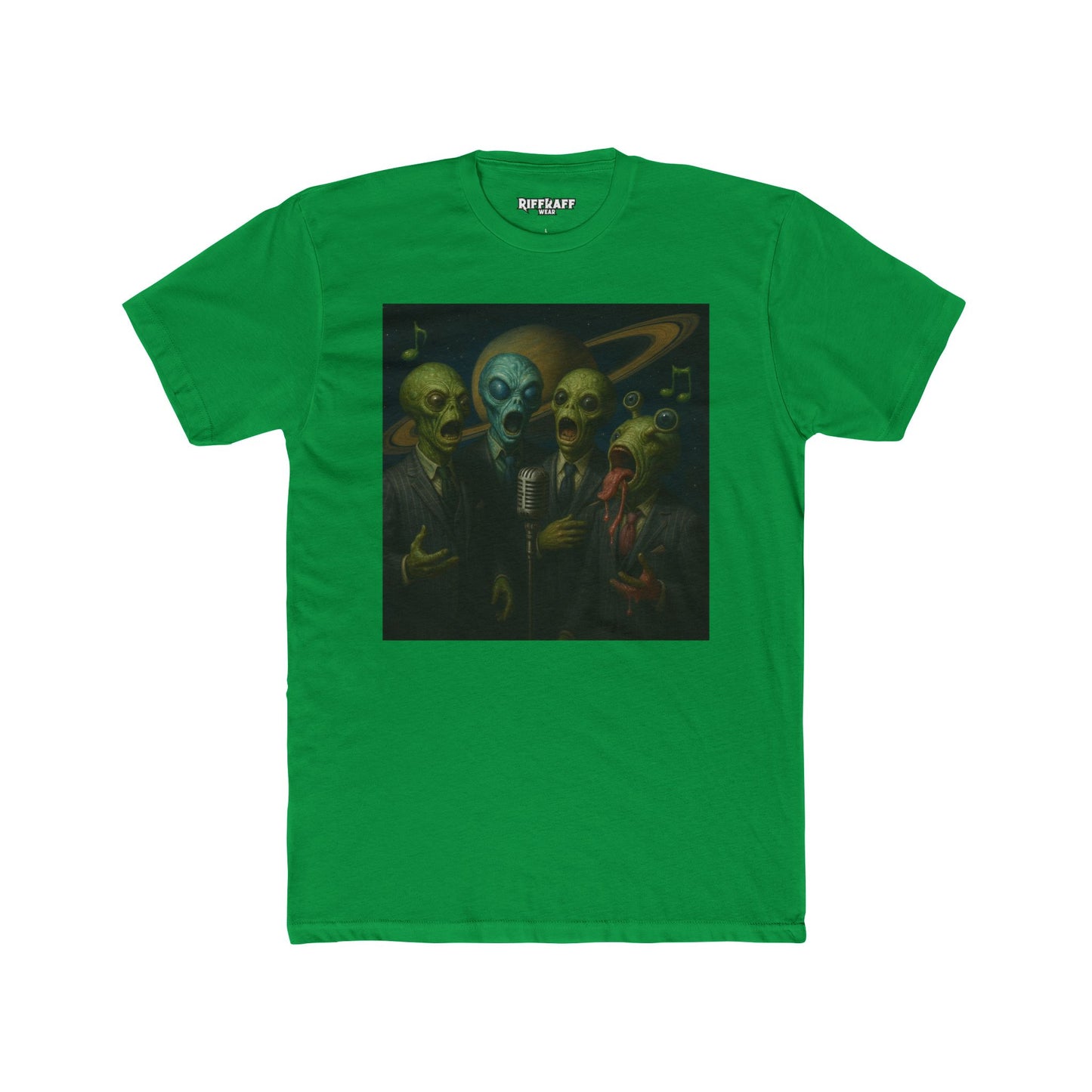 Alien Band Unisex Cotton Crew Tee - Unique Graphic T-Shirt for Music Lovers - Riff Raff Wear