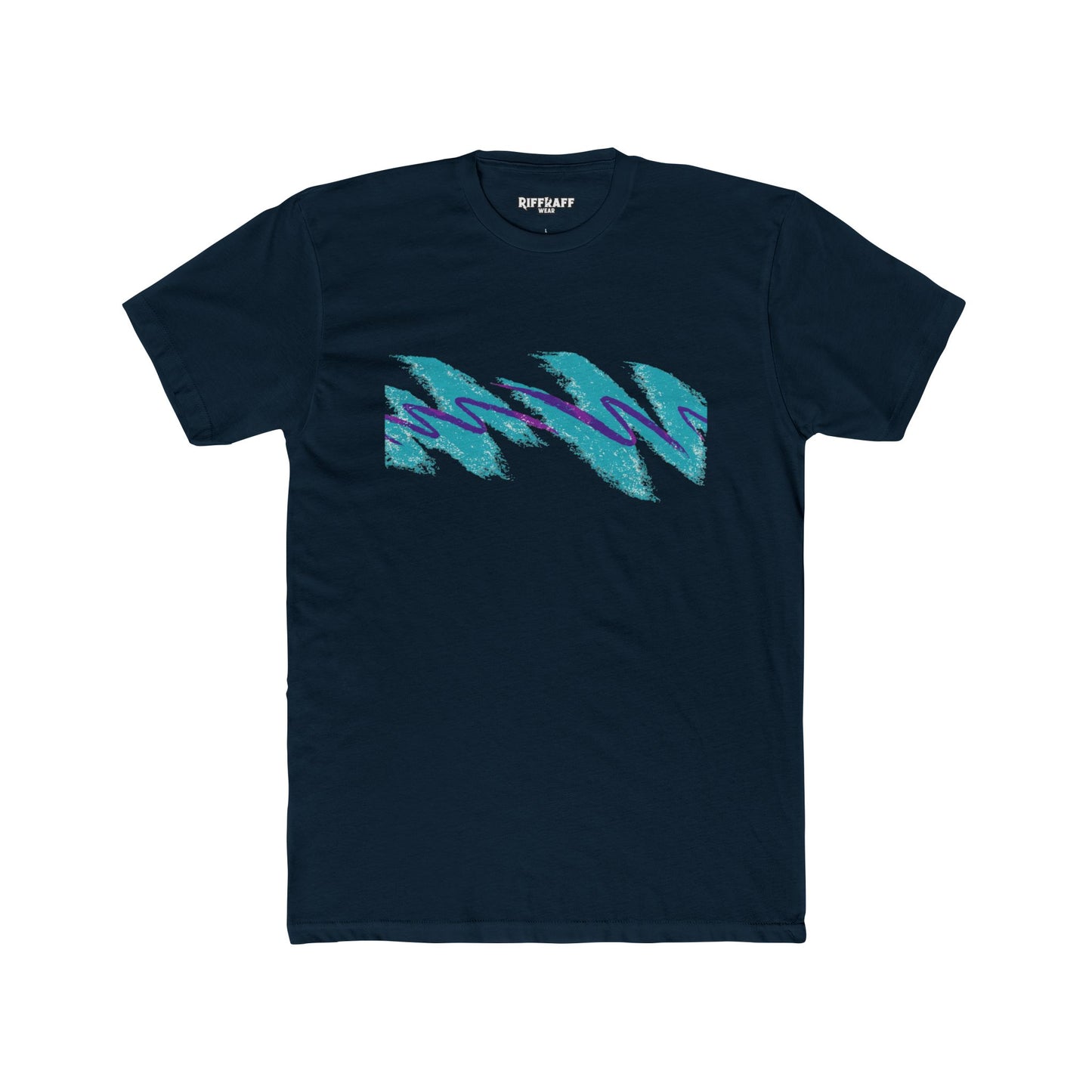 Retro Wave Unisex Cotton Crew Tee - Perfect for Casual Vibes - Riff Raff Wear
