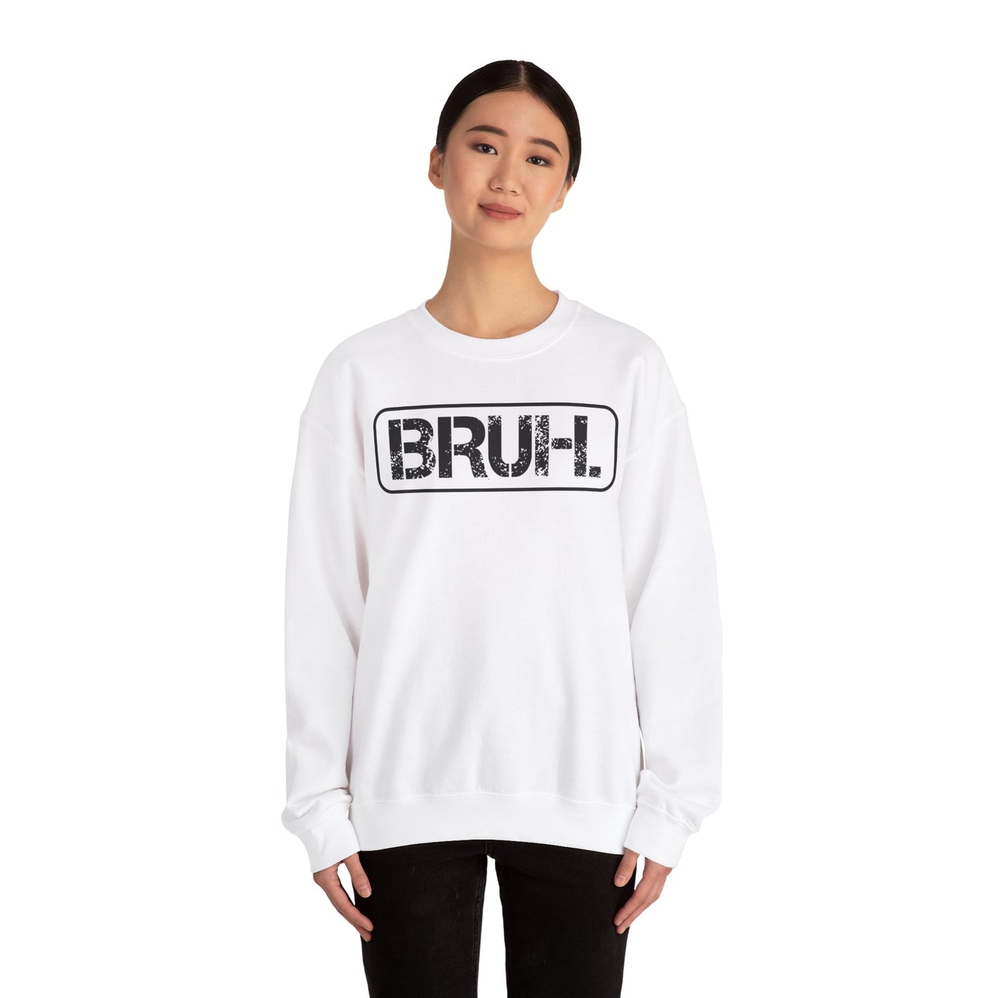 Bruh. Unisex Heavy Blend™ Crewneck Sweatshirt - Riff Raff Wear