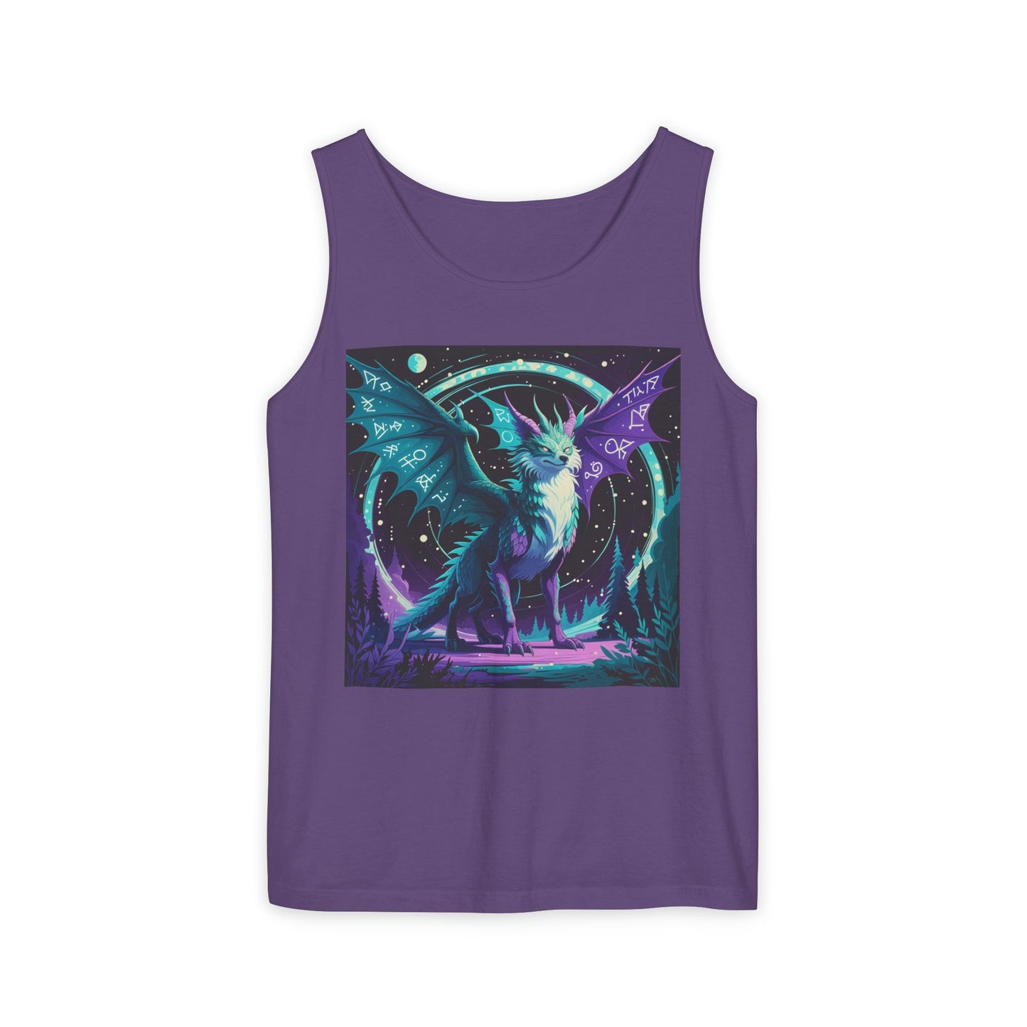 Mystical Dragon Graphic Unisex Tank Top - Perfect for Summer Festivals - Riff Raff Wear