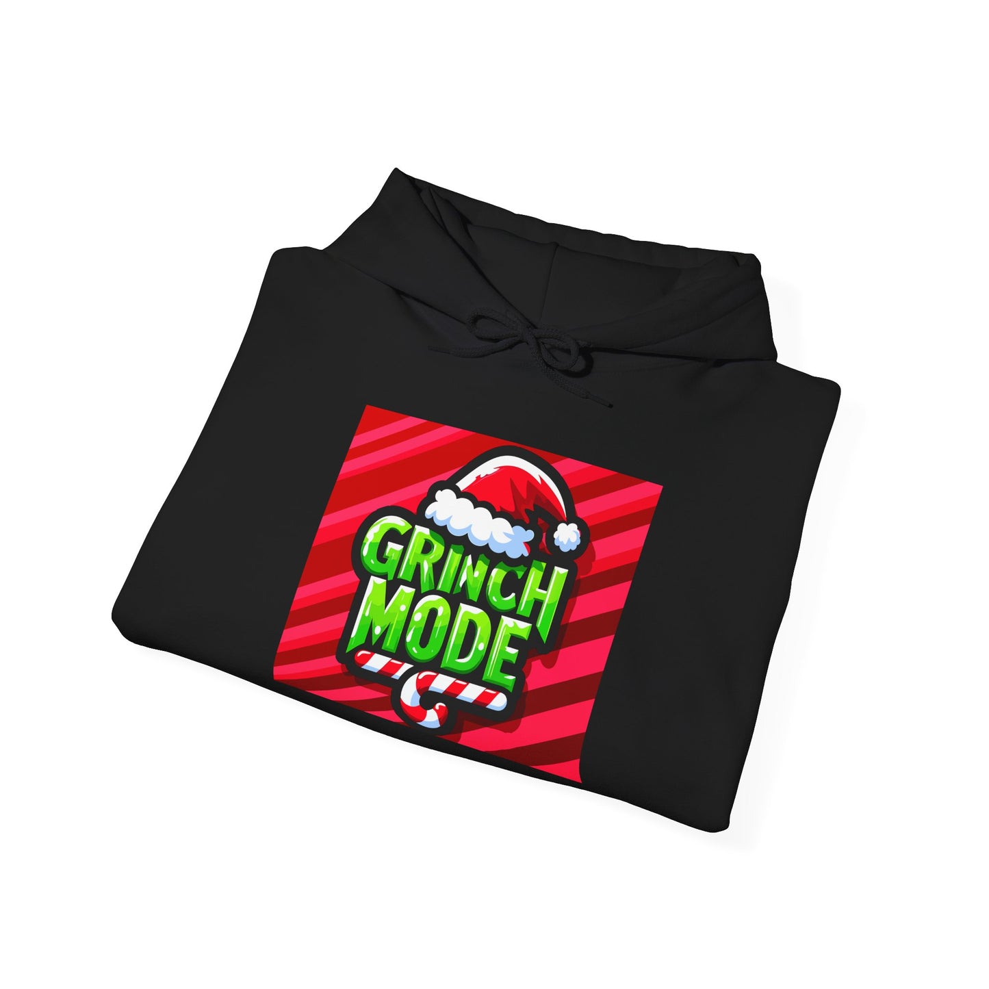 Festive Grinch Mode Hoodie - Cozy Holiday Apparel, Christmas Gift, Unisex Sweatshirt, Fun Winter Wear, Gift for Grinch Lovers - Riff Raff Wear