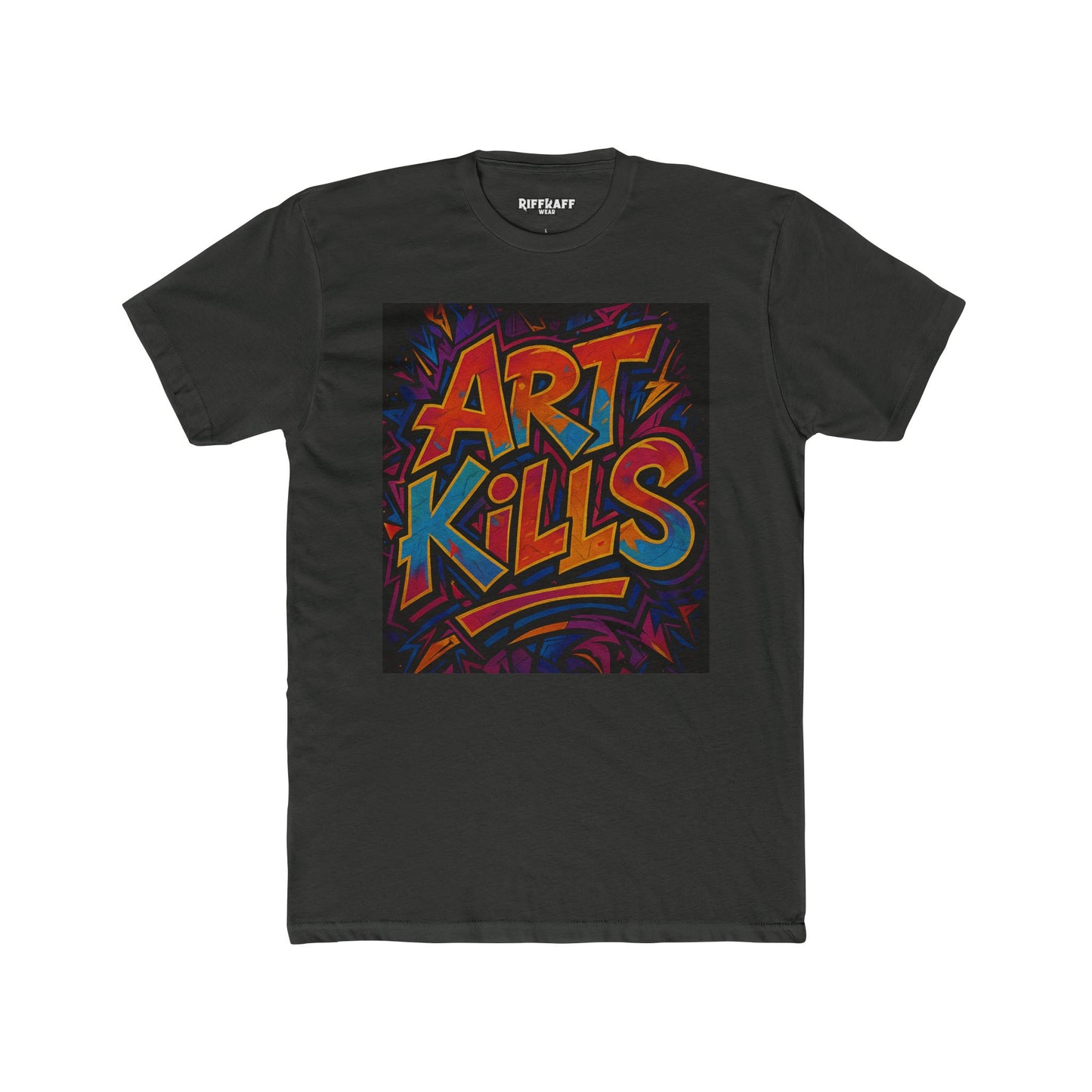 Art Kills Unisex Cotton Crew Tee - Creative Expression T-Shirt - Riff Raff Wear