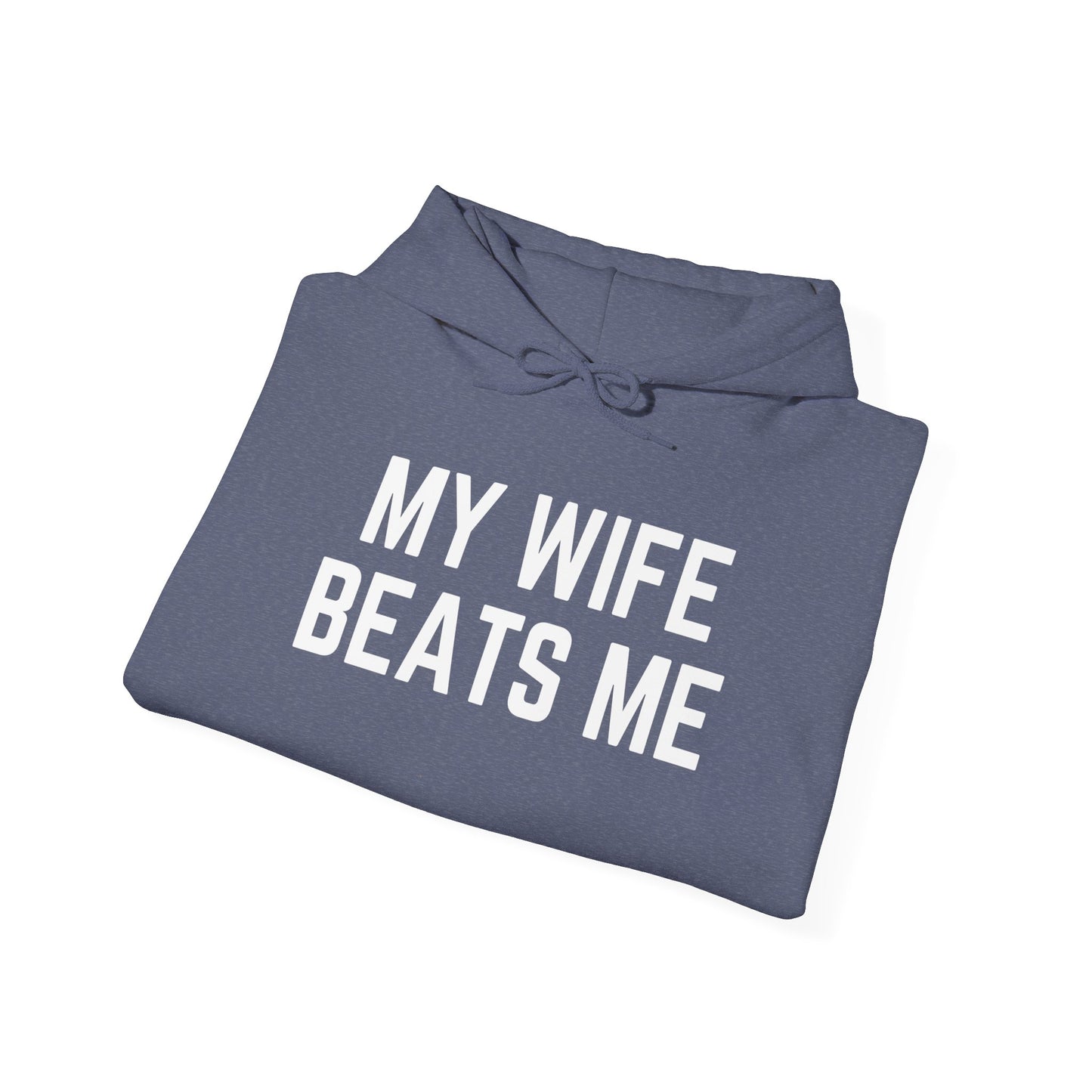 Funny Wife Humor Hoodie - Unisex Heavy Blend Sweatshirt for Couples - Riff Raff Wear