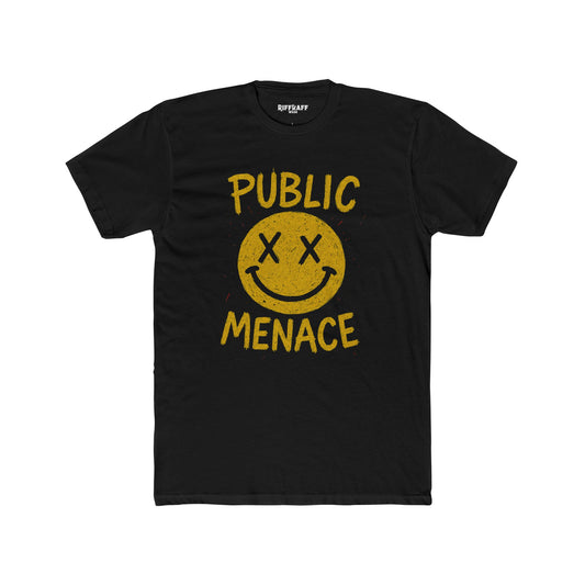 Unisex Cotton Crew Tee - Public Menace Graphic T-Shirt for Casual Style - Riff Raff Wear