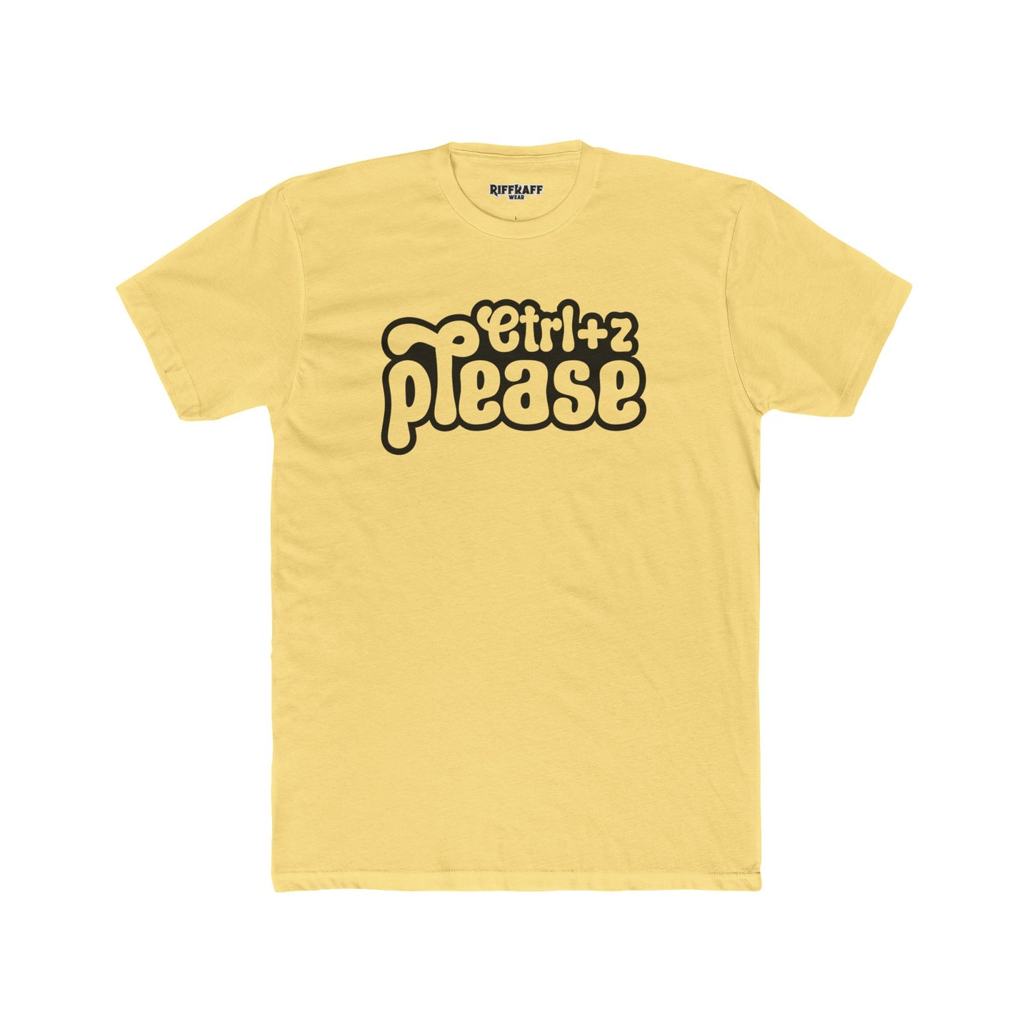Retro Graphic Crew Tee - 'Ctrl+Z Please' - Riff Raff Wear