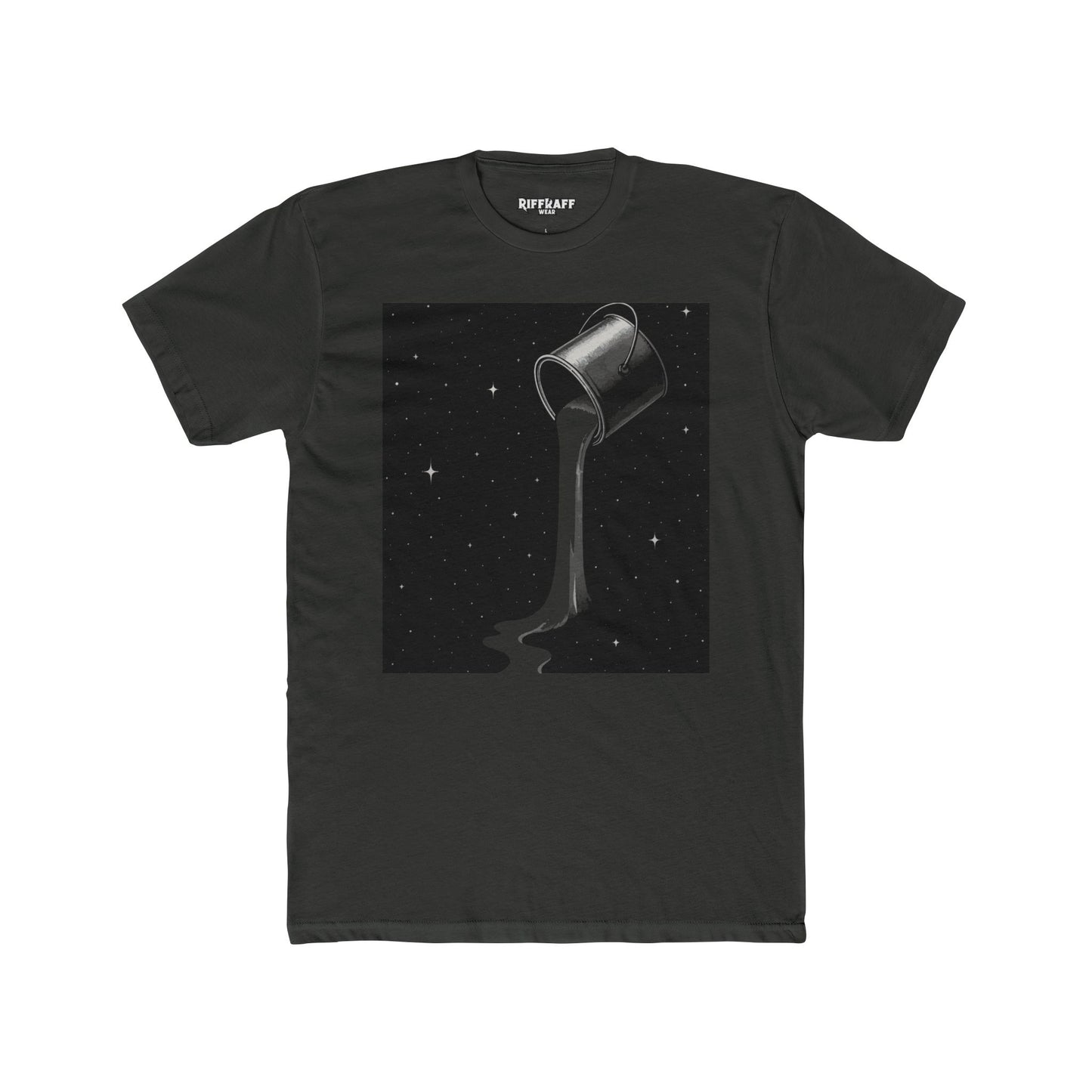 Cosmic Milk Unisex Cotton Crew Tee - Creative Graphic T-Shirt for Art Lovers - Riff Raff Wear