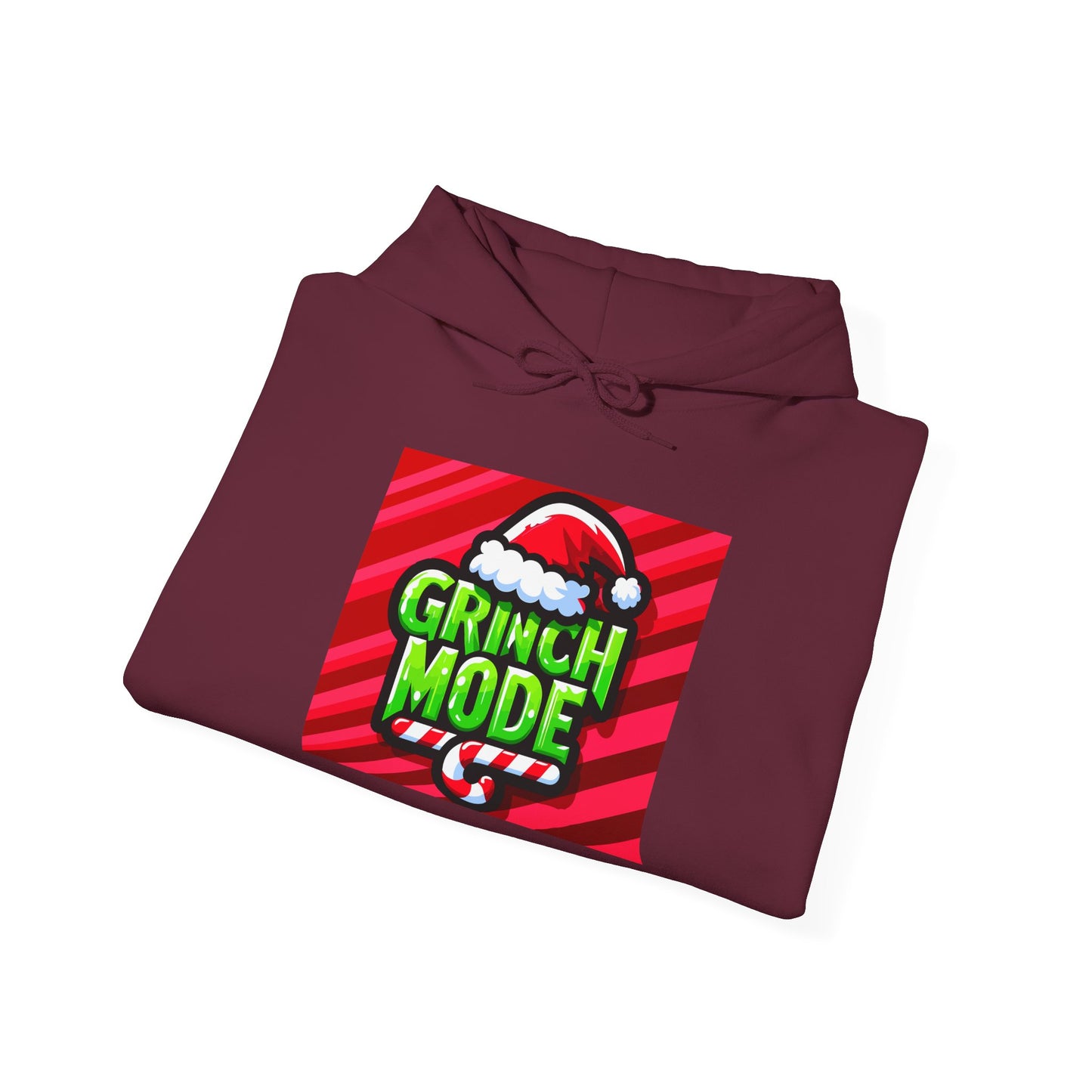 Festive Grinch Mode Hoodie - Cozy Holiday Apparel, Christmas Gift, Unisex Sweatshirt, Fun Winter Wear, Gift for Grinch Lovers - Riff Raff Wear