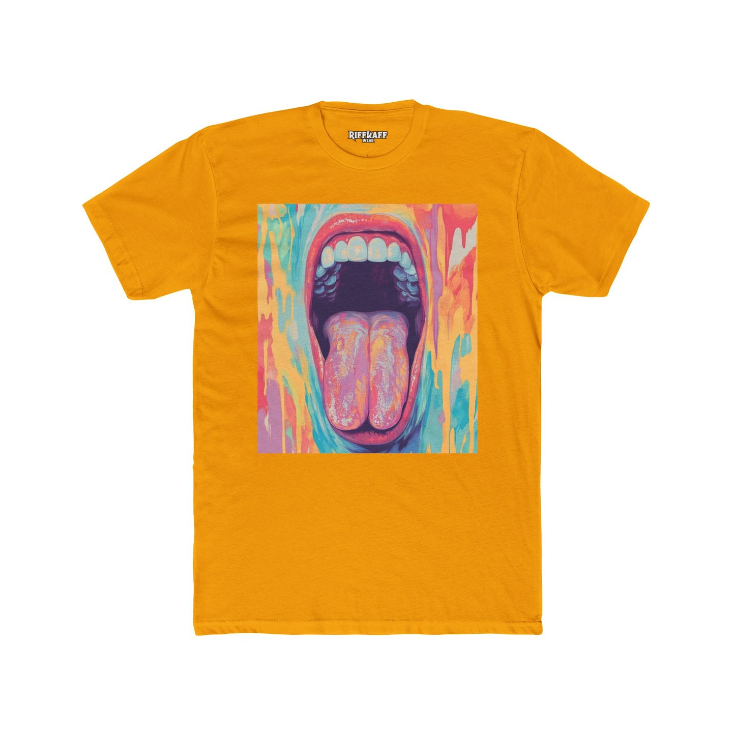 Colorful Expression Graphic Tee - Unisex Cotton Crew Mouth - Riff Raff Wear