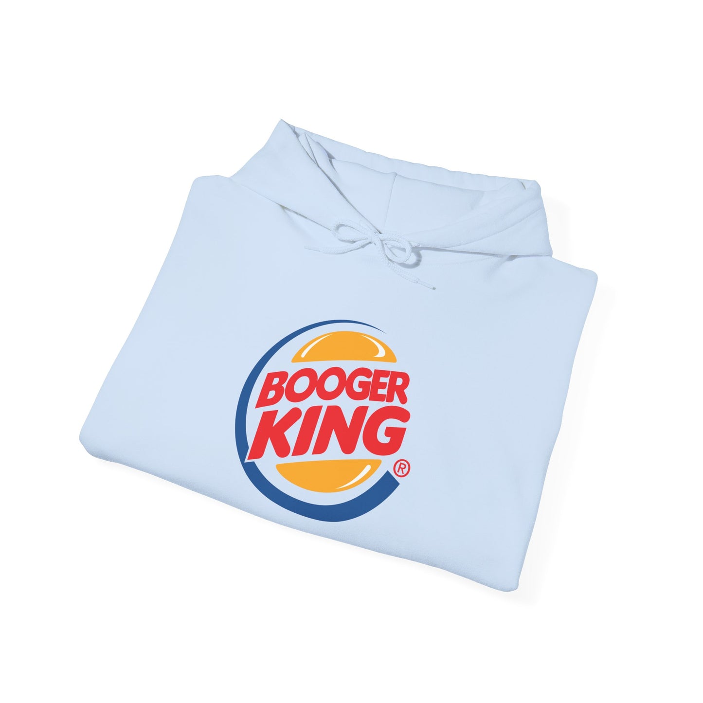 Parody Logo Series "Booger King" Graphic - Funny Unisex Heavy Blend™ Hooded Sweatshirt - Riff Raff Wear