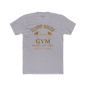 Unisex Cotton Crew Tee - Slump House Gym | No Reps, Just Vibes | Perfect for Fitness Enthusiasts - Riff Raff Underground