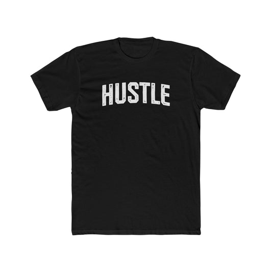 Hustle Unisex Cotton Crew Tee - Motivational Graphic T-Shirt - Riff Raff Wear - Fitness