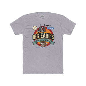 Big Earl's Diesel & Diner Unisex Cotton Crew Tee - Where Regret Gets Refueled - Riff Raff Underground