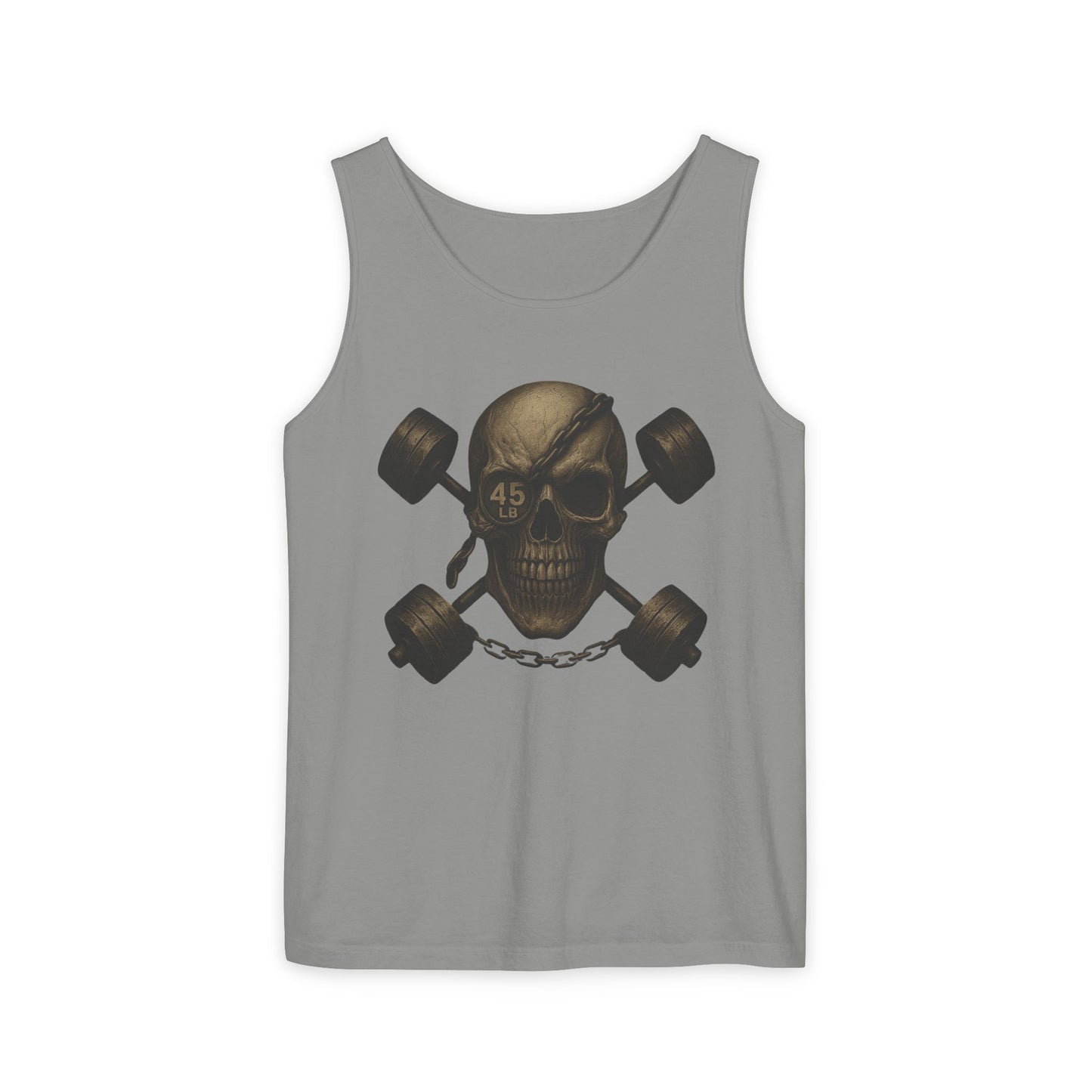 Skull Weightlifting Tank Top for Fitness Enthusiasts - Riff Raff Wear