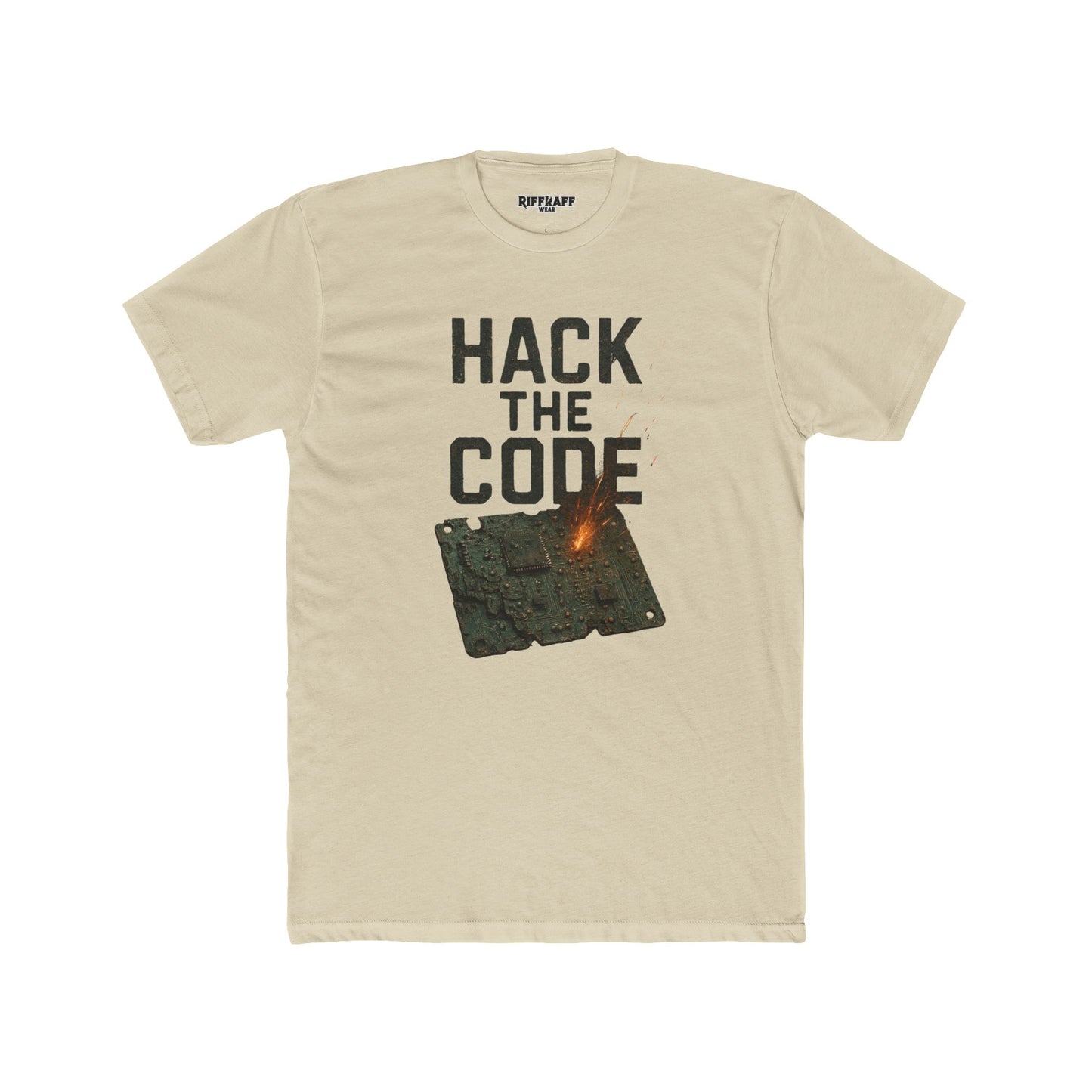 Hack the Code Unisex Cotton Crew Tee - Stylish Programmer Shirt - Riff Raff Wear