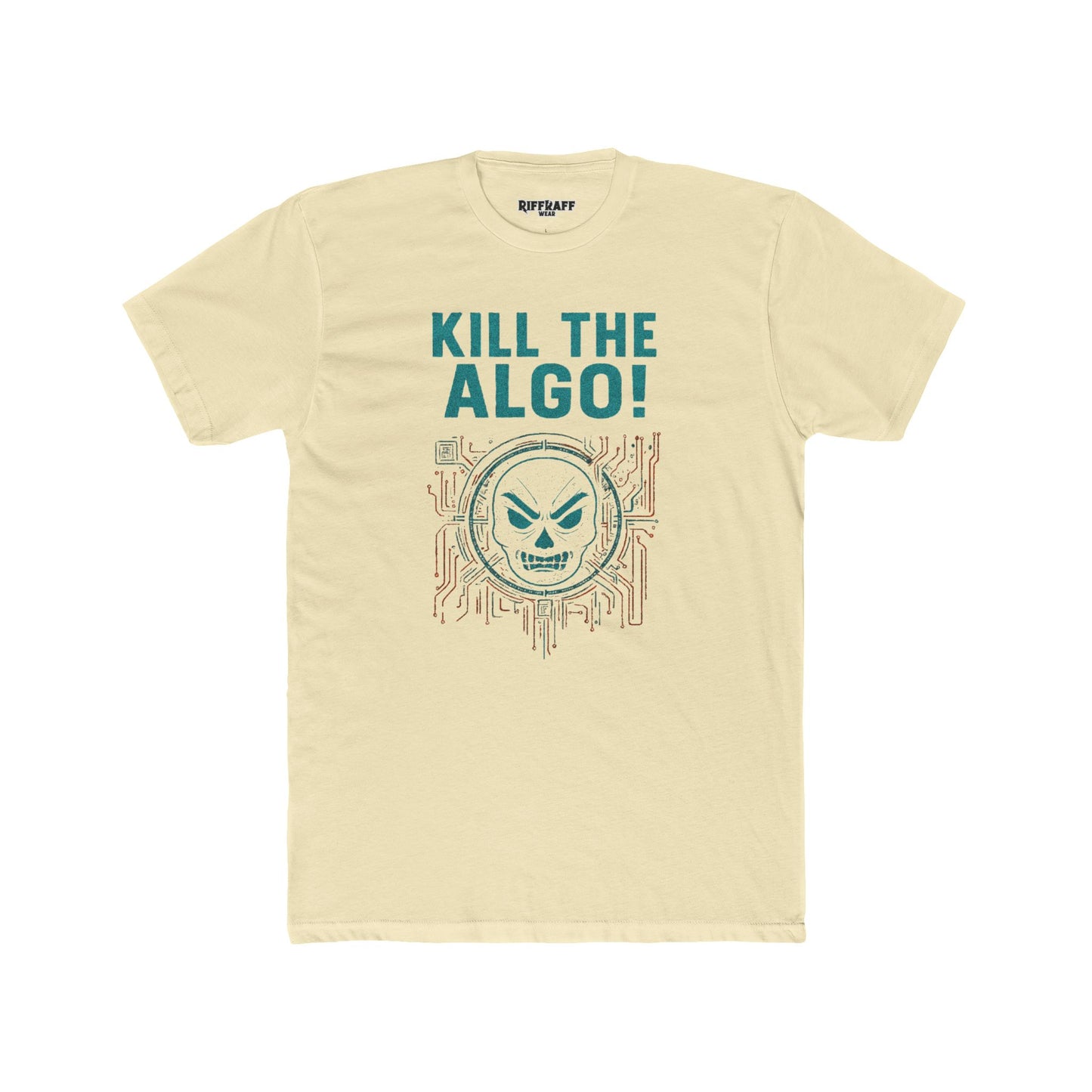 Unisex Cotton Crew Tee - "Kill the Algo!" Graphic T-Shirt for Tech Enthusiasts - Riff Raff Wear