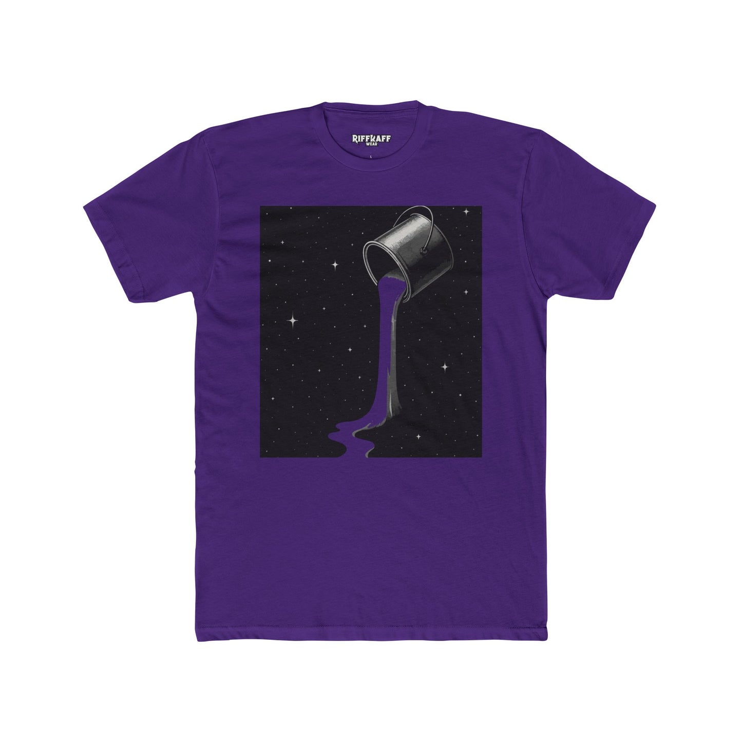 Cosmic Milk Unisex Cotton Crew Tee - Creative Graphic T-Shirt for Art Lovers - Riff Raff Wear