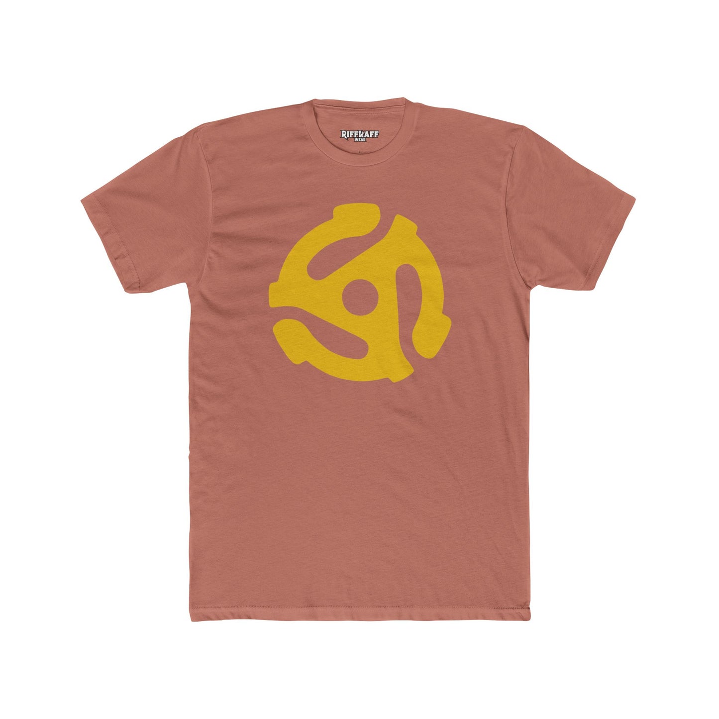 Retro Vinyl Record Unisex Cotton Crew Tee - Music Lover's Apparel - 45 Record Insert - Riff Raff Wear
