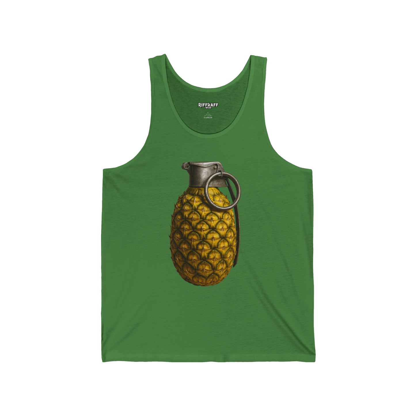 Pineapple Grenade Unisex Jersey Tank - Trendy Summer Top for Casual Wear - Riff Raff Wear