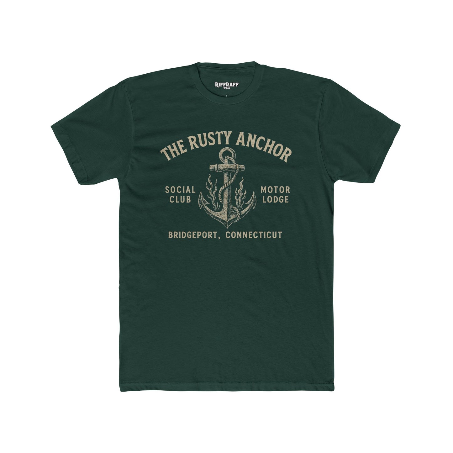 Rusty Anchor Unisex Cotton Crew Tee - Fun Nautical Humor Tee for Beach Lovers - Riff Raff Underground