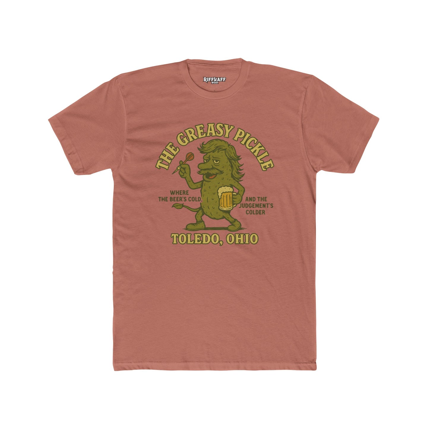 The Greasy Pickle Unisex Crew Tee for Beer Lovers in Toledo, Ohio - Riff Raff Wear