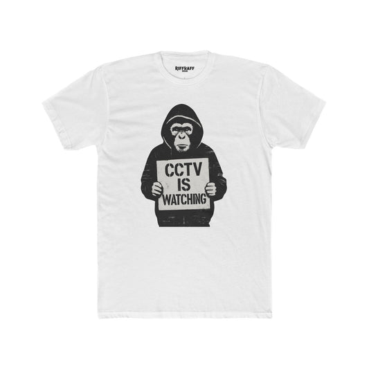 CCTV is Watching  APE Unisex Crew Tee Casual Wear - Riff Raff Wear