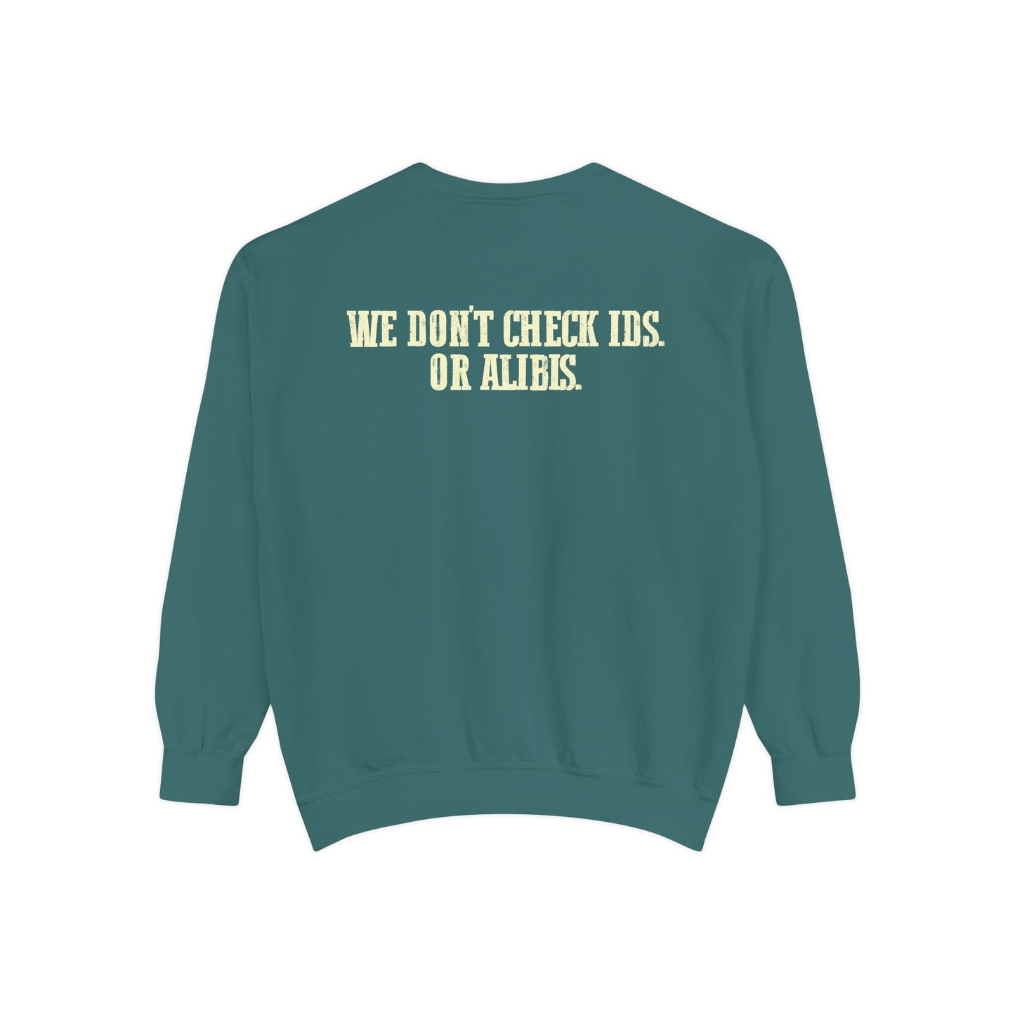 Funny Gator's Bar & Grill Sweatshirt | Unisex Garment-Dyed Crewneck - Riff Raff Wear
