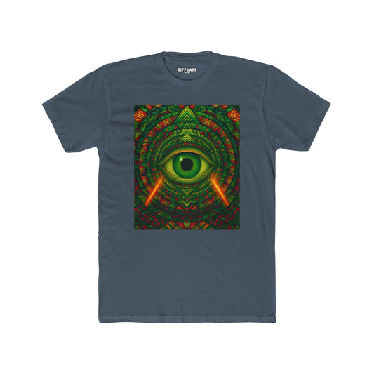 Psychedelic Eye Unisex Cotton Crew Tee - Riff Raff Wear