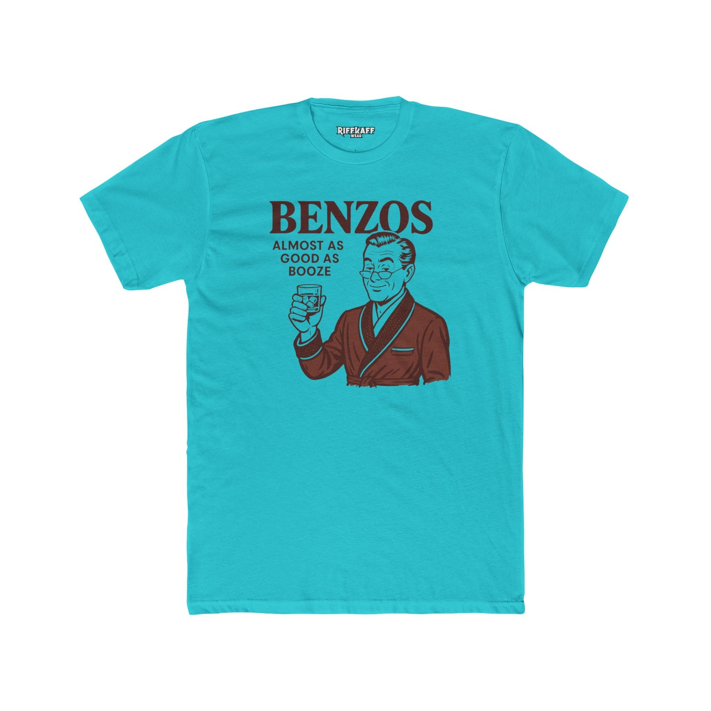 Unisex Cotton Crew Tee with 'BENZOS' - Perfect Med Merch - OverRx - Riff Raff Wear