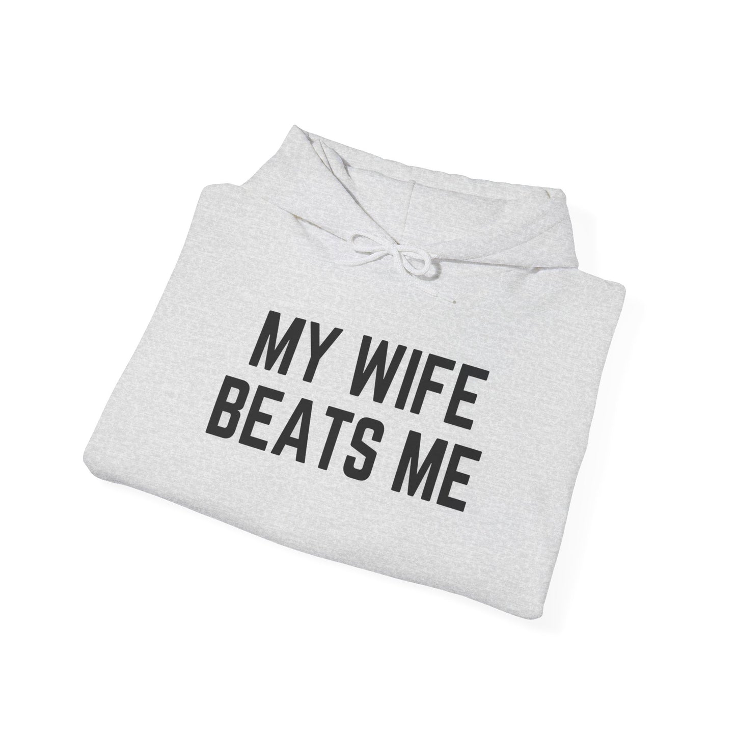Funny Wife Humor Hoodie - Unisex Heavy Blend Sweatshirt for Couples - Riff Raff Wear