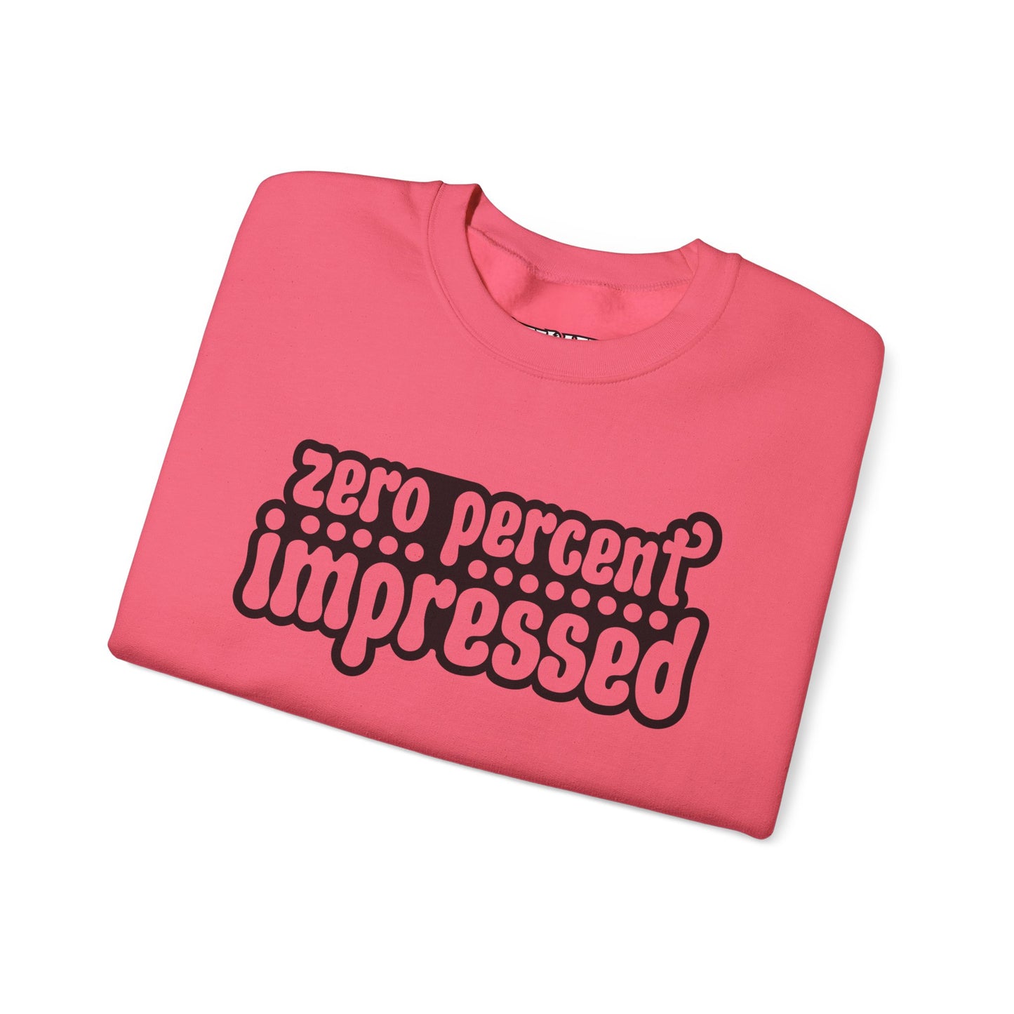 Unisex Heavy Blend™ Crewneck Sweatshirt - "Zero Percent Impressed" - Riff Raff Wear