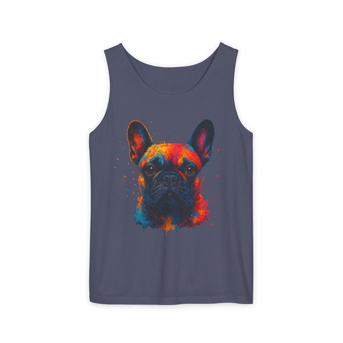 Vibrant French Bulldog Tank Top for Pet Lovers - Riff Raff Wear