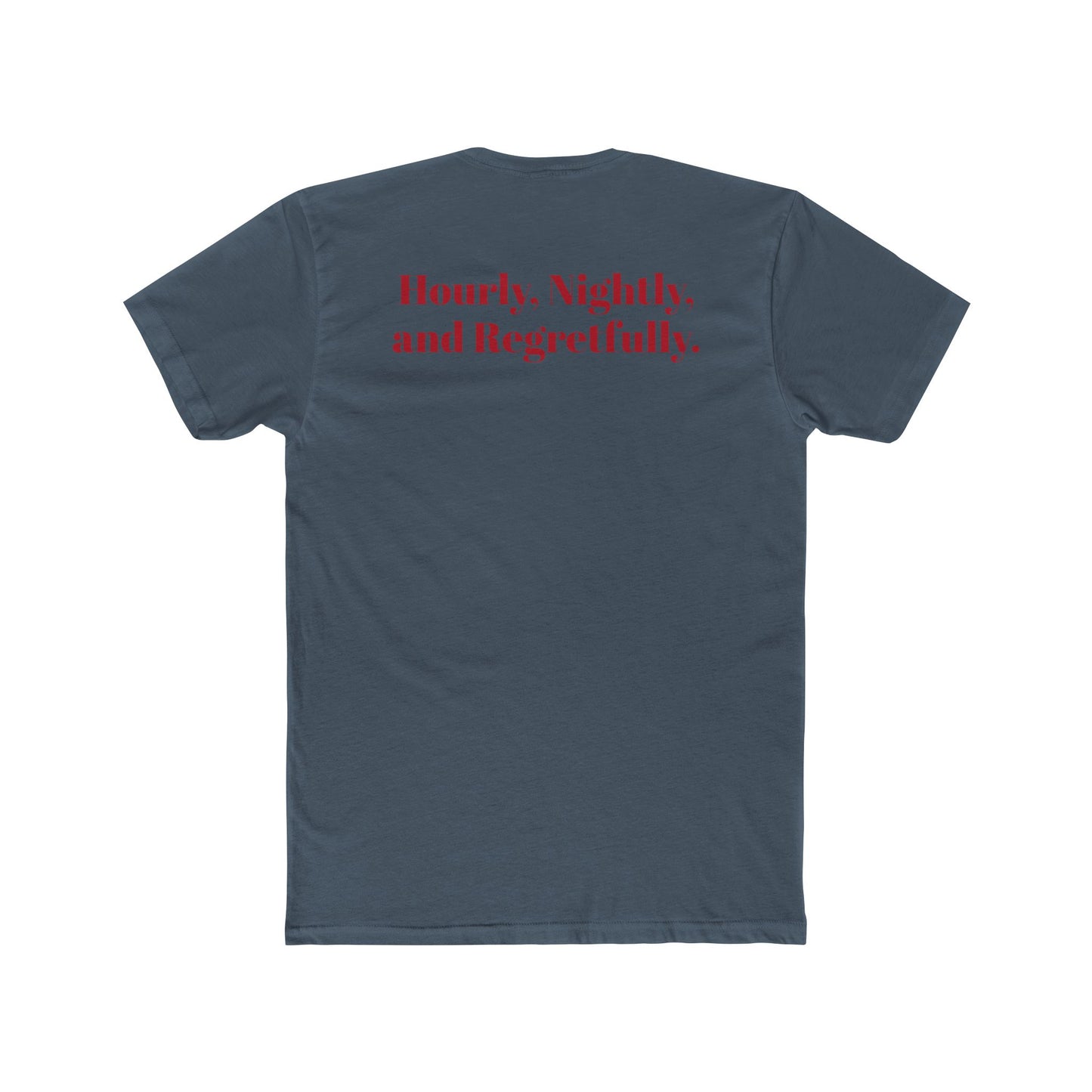 Vintage Starlight Motor Unisex Cotton Crew Tee - Hourly, Nightly, and Regretfully - Riff Raff Underground
