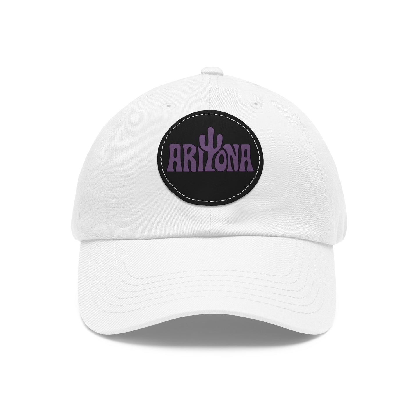 Arizona Dad Hat with Leather Patch - Casual & Stylish Cap
