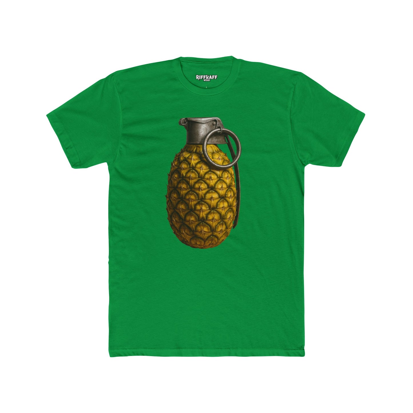 Unique Pineapple Grenade Unisex Cotton Crew Tee - Riff Raff Wear