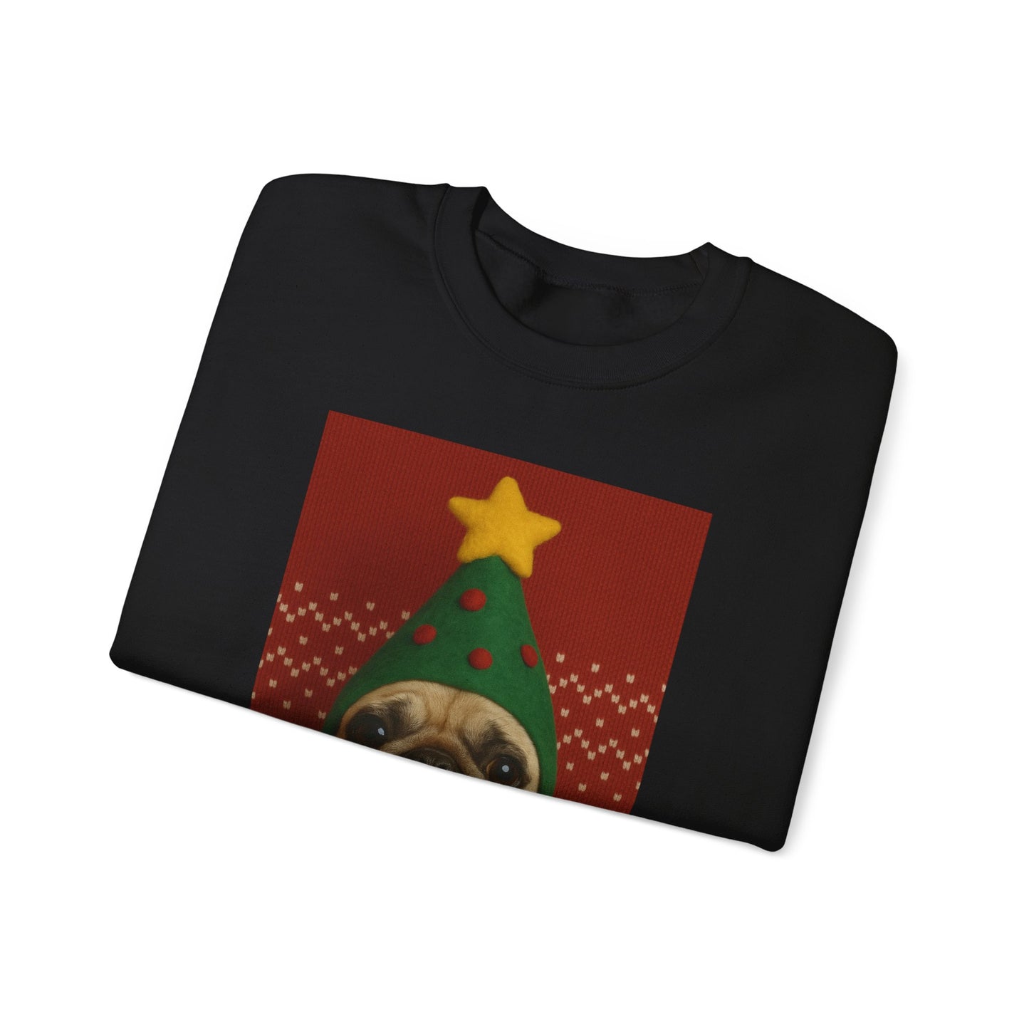 Christmas Pug Sweatshirt, Unisex Crewneck, Cute Holiday Sweater, Dog Lover Gift, Cozy Winter Wear, Fun Christmas Apparel - Riff Raff Wear