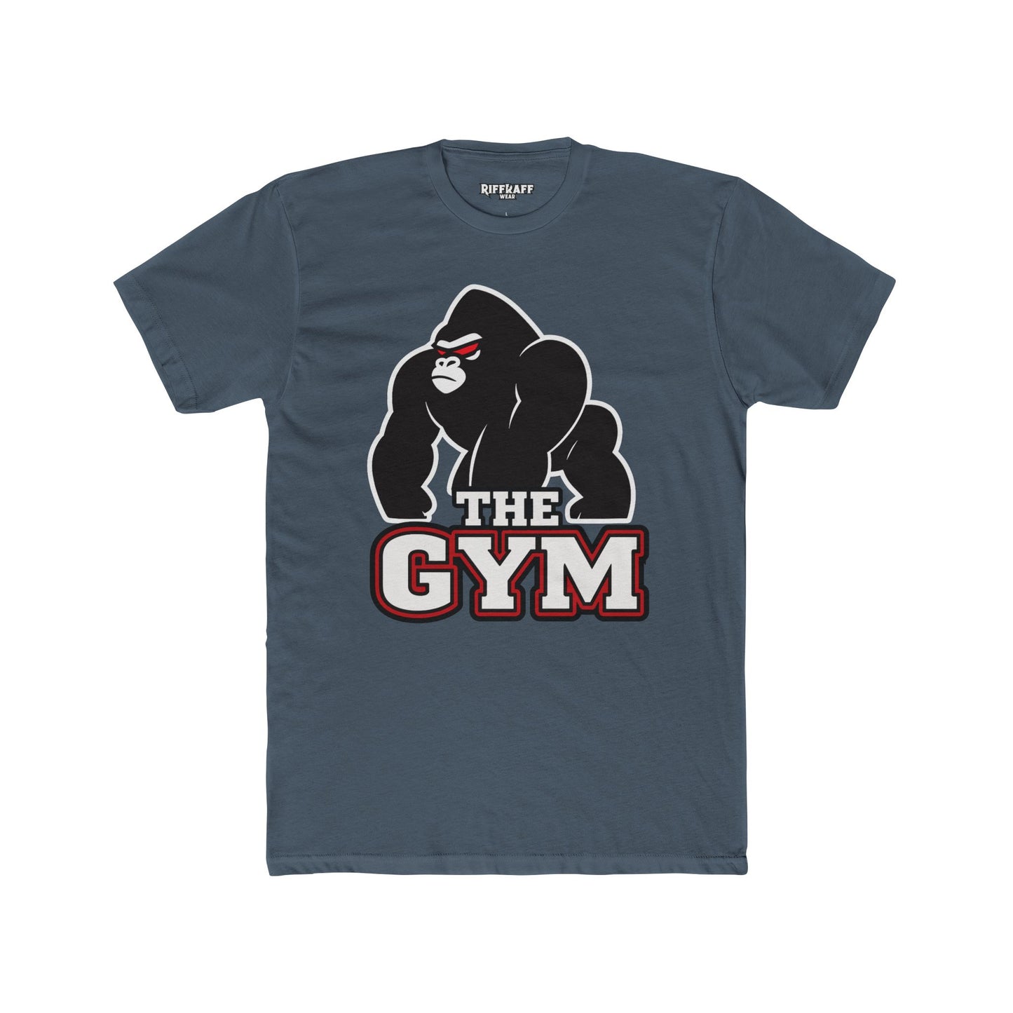 Gym Gorilla Unisex Cotton Crew Tee - Fitness Motivational T-Shirt - Riff Raff Wear
