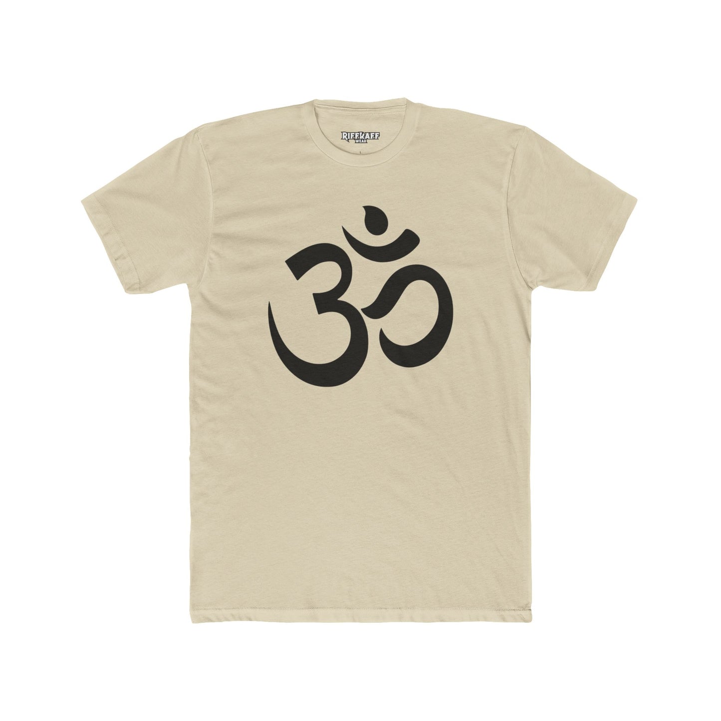 Unisex Cotton Crew Tee - OM od Aum Symbol Spiritual - Riff Raff Wear
